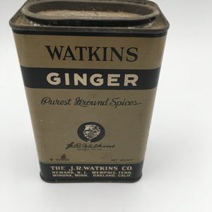 Vintage Watkins Ginger tin